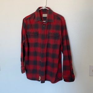 Red and black men’s flannel